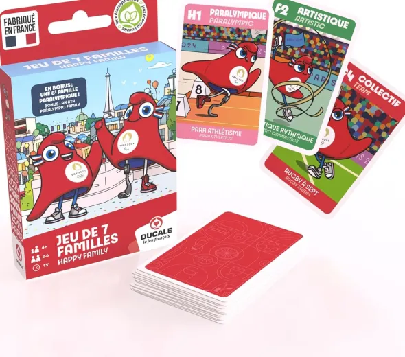 Ducale - Jeu De 7 Familles Mascottes - Jo Paris 2024