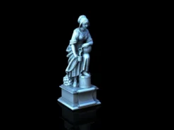 3D4U - Market Lady Statue - Medieval Town