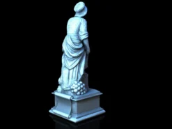 3D4U - Market Lady Statue - Medieval Town