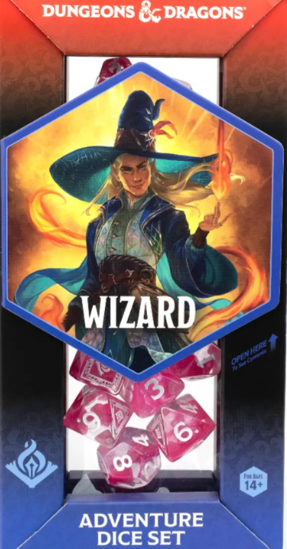Dungeons & Dragons: Adventure Dice Set - Wizard Fuchsia