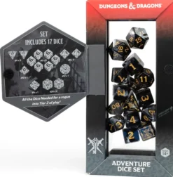 Dungeons & Dragons: Adventure Dice Set - Rogue Black