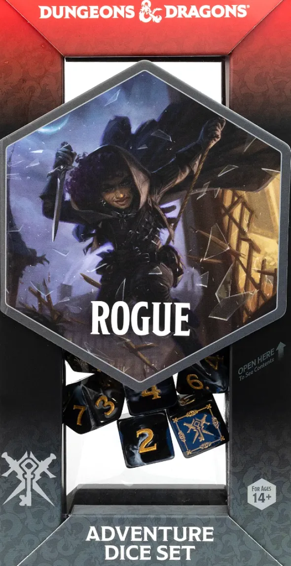 Dungeons & Dragons: Adventure Dice Set - Rogue Black