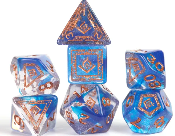 Dungeons & Dragons: Adventure Dice Set - Wizard blue