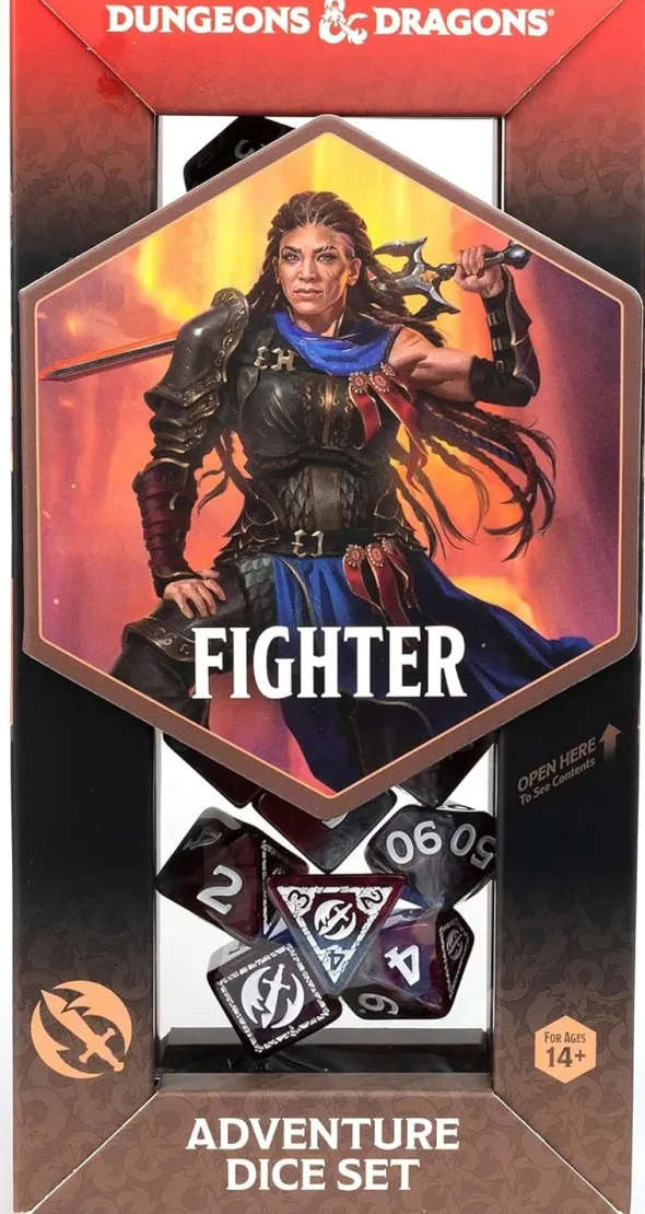 Dungeons & Dragons: Adventure Dice Set - Fighter Red