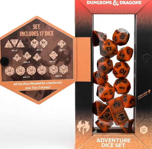 Dungeons & Dragons: Adventure Dice Set - Barbarian