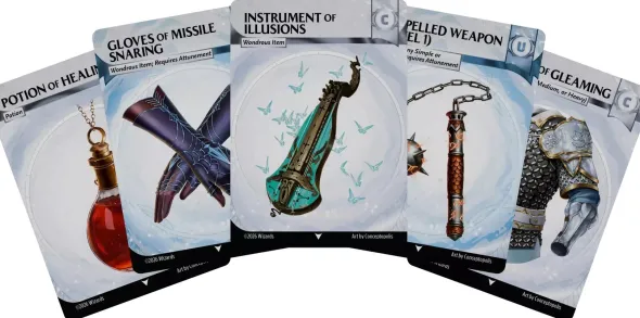 Dungeons & Dragons - Magic Item Reference Cards: Common and Uncommon