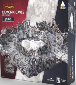 Dungeons & Lasers - Décors - Demonic Caves Prépeint