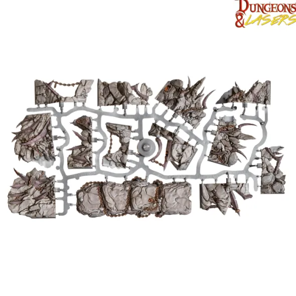 Dungeons & Lasers - Décors - Demonic Caves Prépeint