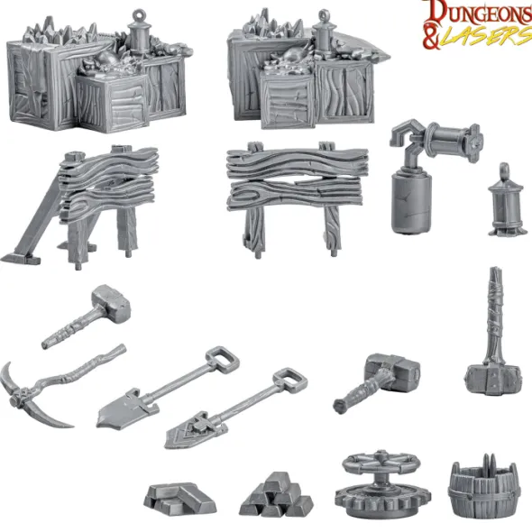 Dungeons & Lasers - Décors - Dwarven Train Set