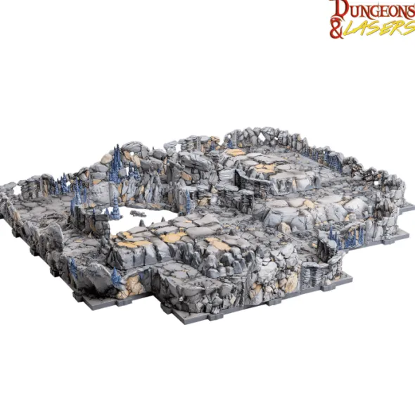 Dungeons & Lasers - Décors - Rocky Caves Prépeint