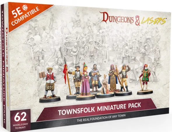 Dungeons & Lasers - Décors - Townsfolk Miniature Pack