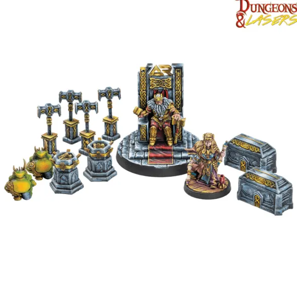 Dungeons & Lasers - Figurines - Iron Crown Monarchs