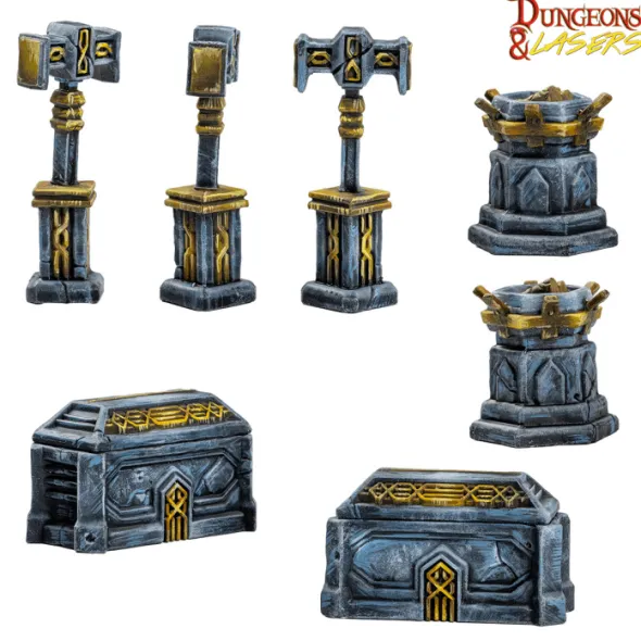 Dungeons & Lasers - Figurines - Iron Crown Monarchs