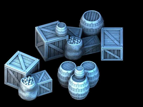 3D4U - The Provisions Cache - Medieval Town