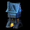 3D4U - Two Story Gabled Dwelling - Medieval Town Set