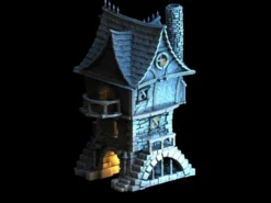 3D4U - Two Story Gabled Dwelling - Medieval Town Set
