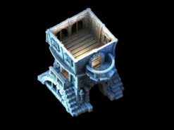 3D4U - Two Story Gabled Dwelling - Medieval Town Set