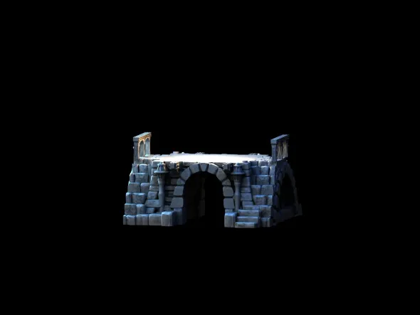 3D4U - Two Story Gabled Dwelling - Medieval Town Set