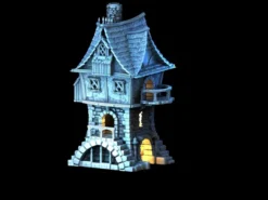 3D4U - Two Story Gabled Dwelling - Medieval Town Set