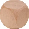 Dé vierge bois 6cm