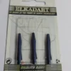 3 Embouts courts alu couleur bleu foncé