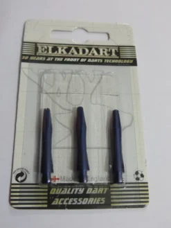 3 Embouts courts alu couleur bleu foncé