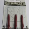 3 Embouts courts alu couleur rouge