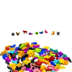 Ensemble de 8 Meeple Animaux de la Prairie