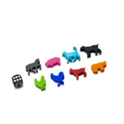Ensemble de 8 Meeple Animaux de la Ferme