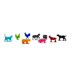 Ensemble de 8 Meeple Animaux de la Ferme