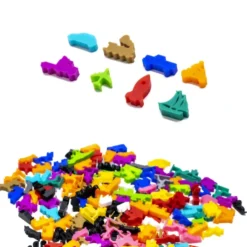 Ensemble de 8 Meeple Véhicules