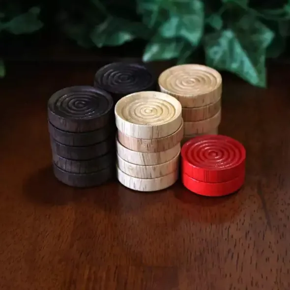 Ensemble de Palets de Carrom Woodestic