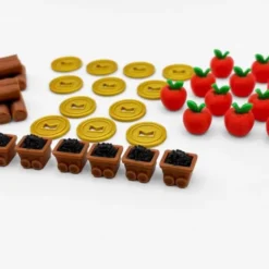 Ensemble de Pions de Ressources compatible avec Cozy Stickerville - 42 pions deluxe