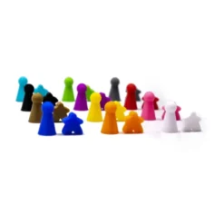 Ensemble de Pions et Meeples Classiques - Set de 24 Pièces