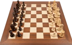 Ensemble Echiquier 40 cm + Pièces d'échecs Heinrich VIII 76 mm