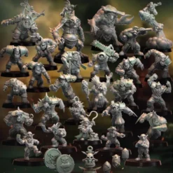 Equipe d'orcs - Baorcudas + Staff