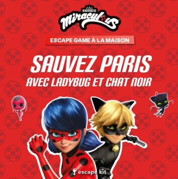 Escape Game à la maison - Miraculous : Aidez Ladybug et Chat Noir !