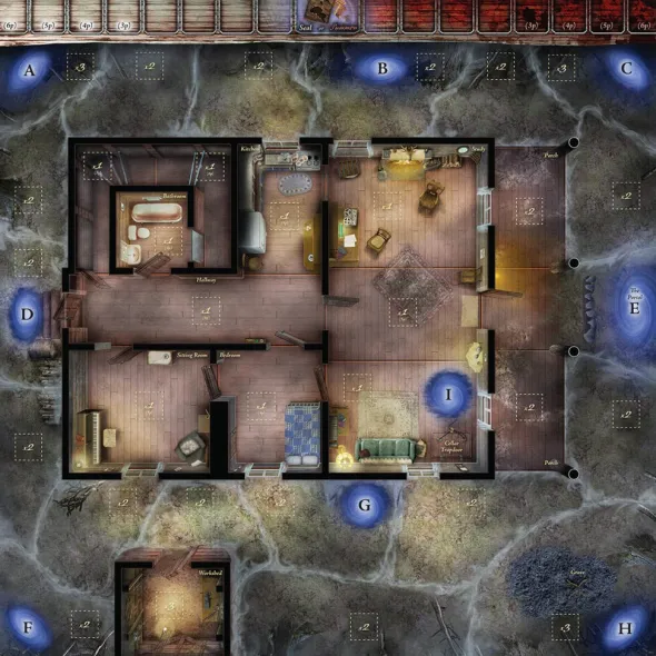 Evil Dead 2: The Board Game - Updated Game Board