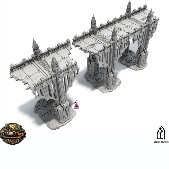 Fallen Gothic Bridge - Scenery Terrain