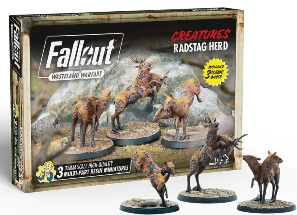 Fallout: Wasteland Warfare - Creatures - Radstag Herd