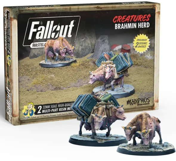 Fallout: Wasteland Warfare - Créatures - Brahmin Herd