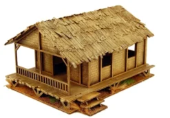 Far East - Low Woven Palm-Style Village House