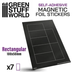 Feuille Magnétique - Rectangles 100x50mm