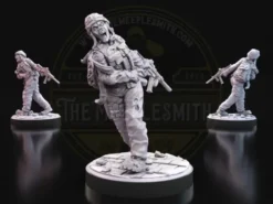 Figurine de Zombie Militaire - Le Soldat Hurleur