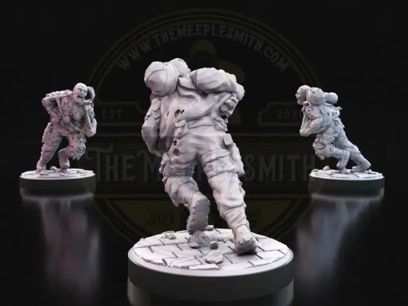 Figurine de Zombie Militaire - Le Zombie Kamikaze