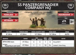 Flames of War - Armoured SS Panzergrenadier Company HQ