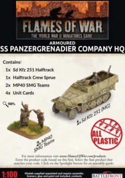 Flames of War - Armoured SS Panzergrenadier Company HQ