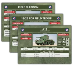 Flames of War - Blitzkrieg - British Unit Cards - Limited Edition