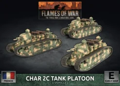 Flames of War - Blitzkrieg - Char 2C Tank Platoon