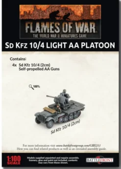 Flames of War - Blitzkrieg - German Sd Kfz 10/4 (2cm) Light AA Platoon
